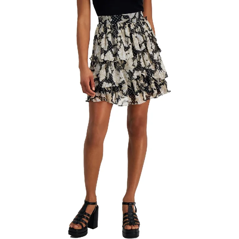 Womens Tiered A-Line Skirt