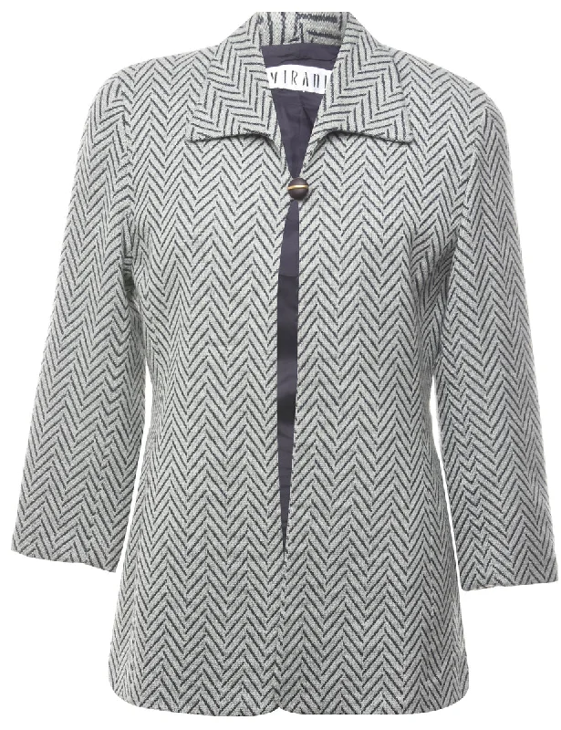 Geometric Pattern Jacket - M