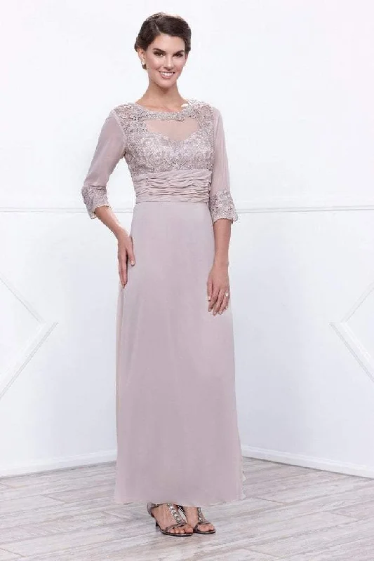 Nox Anabel - 5101SC Lace Jewel A-Line Evening Dress