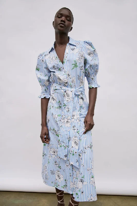 Summer New Style Printed Shirt Dress